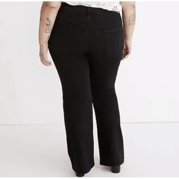 NWT Madewell The Perfect Vintage Flare Jean Black Size 33 Fits 38 X 32 - Picture 9 of 10